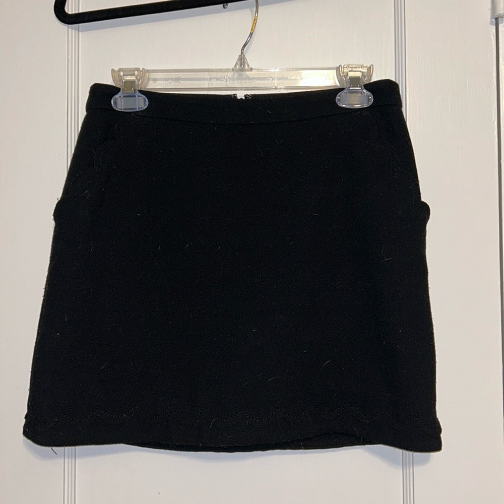 Scallop edge Black Banana Republic Mini Skirt